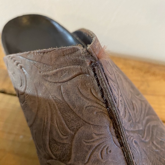 Papillio by Birkenstock Brown Clog Mule L 8 39 Cork Delores Wedge - Picture 9 of 12